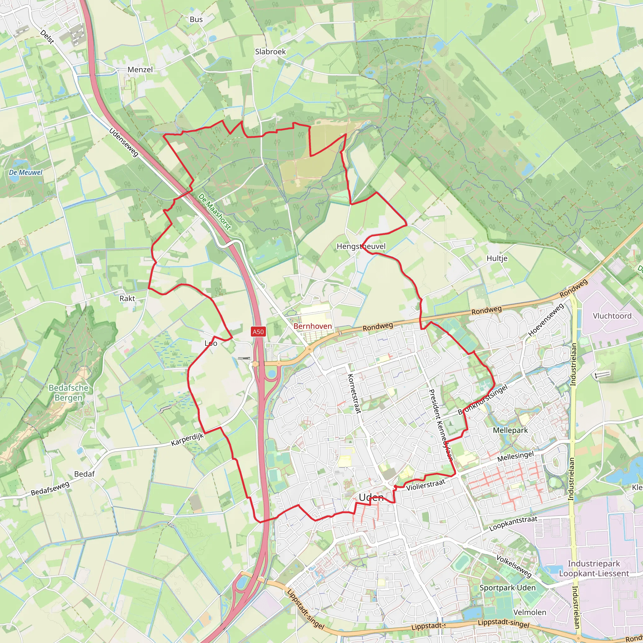 Buurtschap and Slabroeksche Loop mobile static map