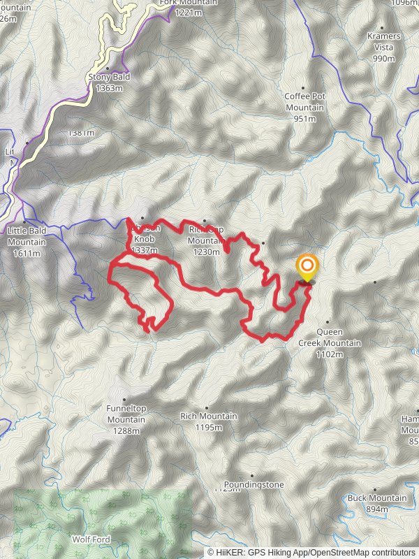 Laurel Mountain, Pilot Cove and Slate Rock Creek Loop Trail
