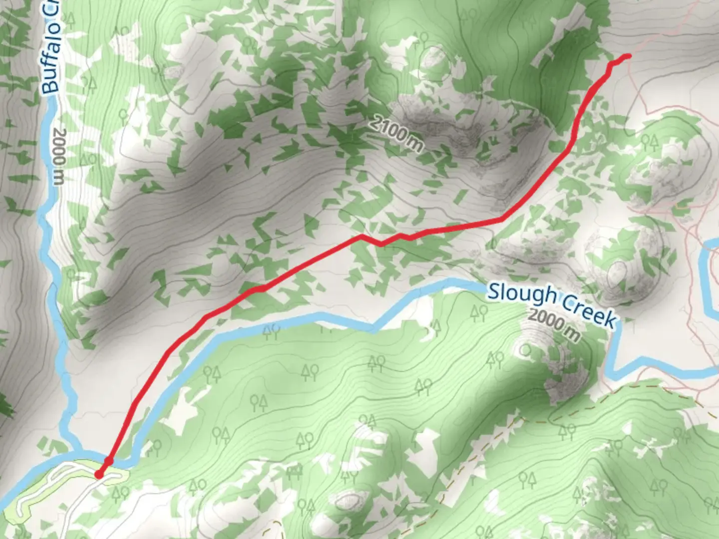 An image depicting the trail Soldiers Trail and its surrounding area.