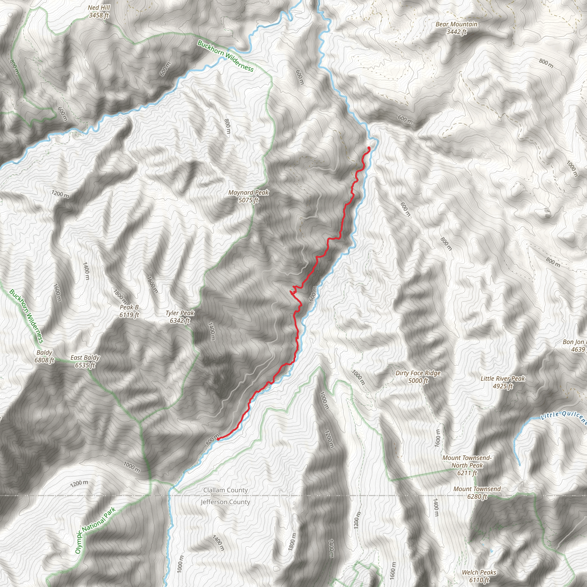 Lower Dungeness Trail mobile static map
