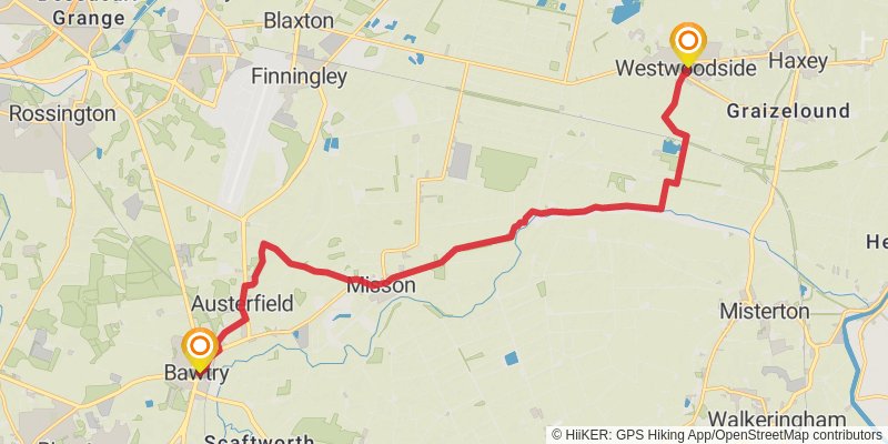 Yorkshire Round stage 38 Map