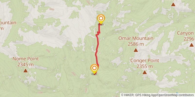 Limestone Pass via Monture Creek Trail stage 2 Map