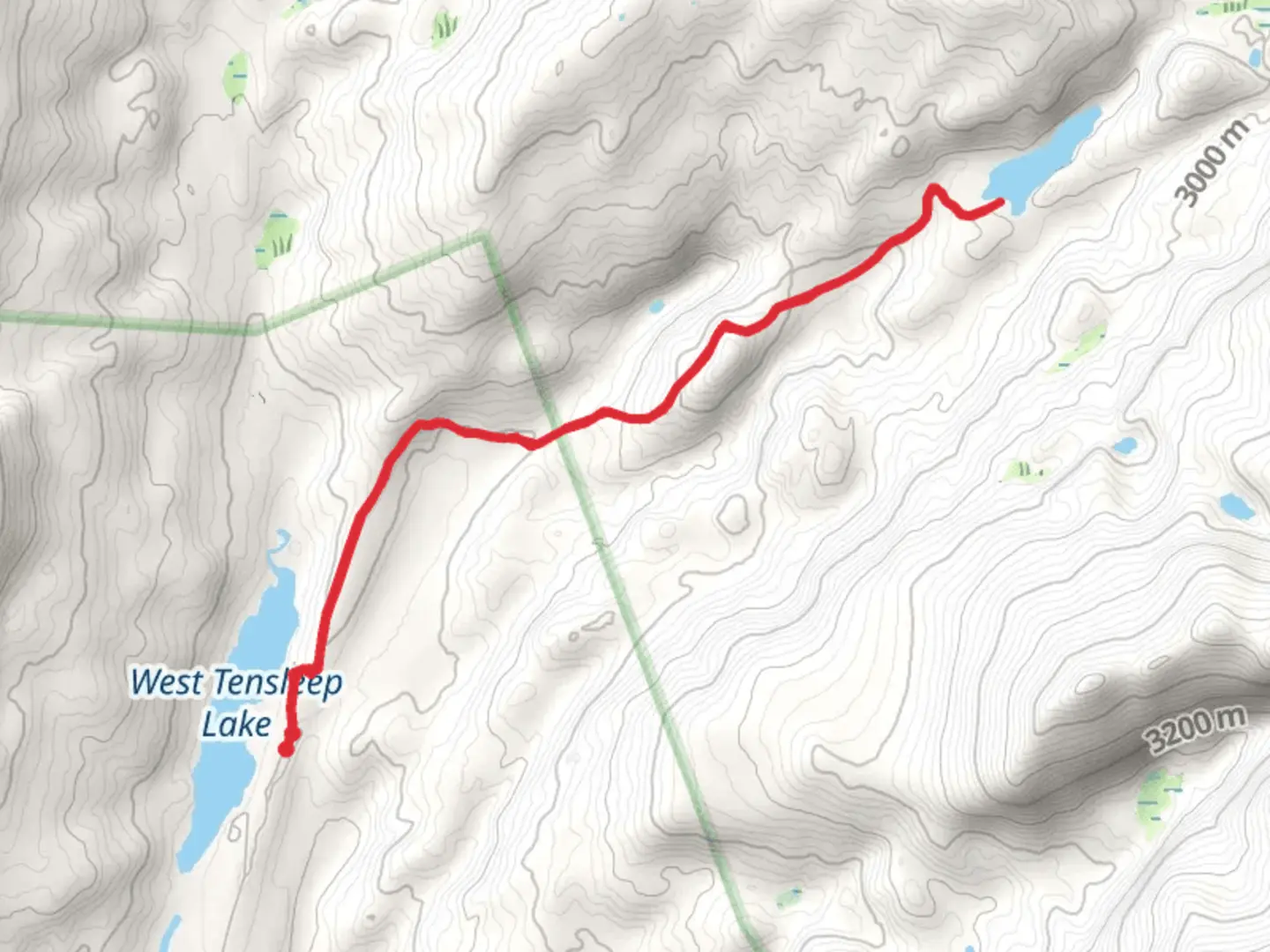 An image depicting the trail Mirror Lake via Trail 065 and its surrounding area.