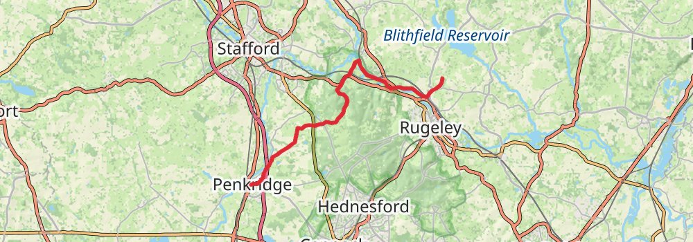 Staffordshire Way stage 5 Map