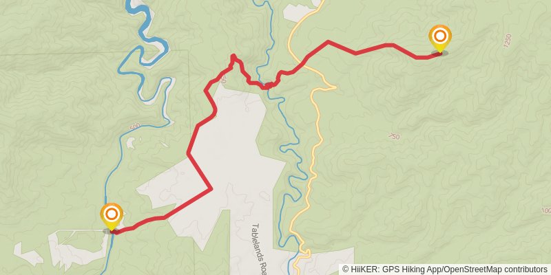 Australian Alps Walking Track stage 22 Map