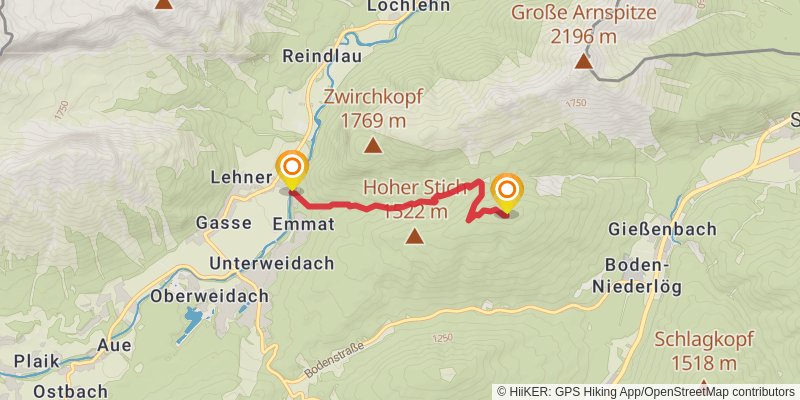 Jakobsweg Isar-Loisach-Leutascher Ache-Inn spur 3 Map