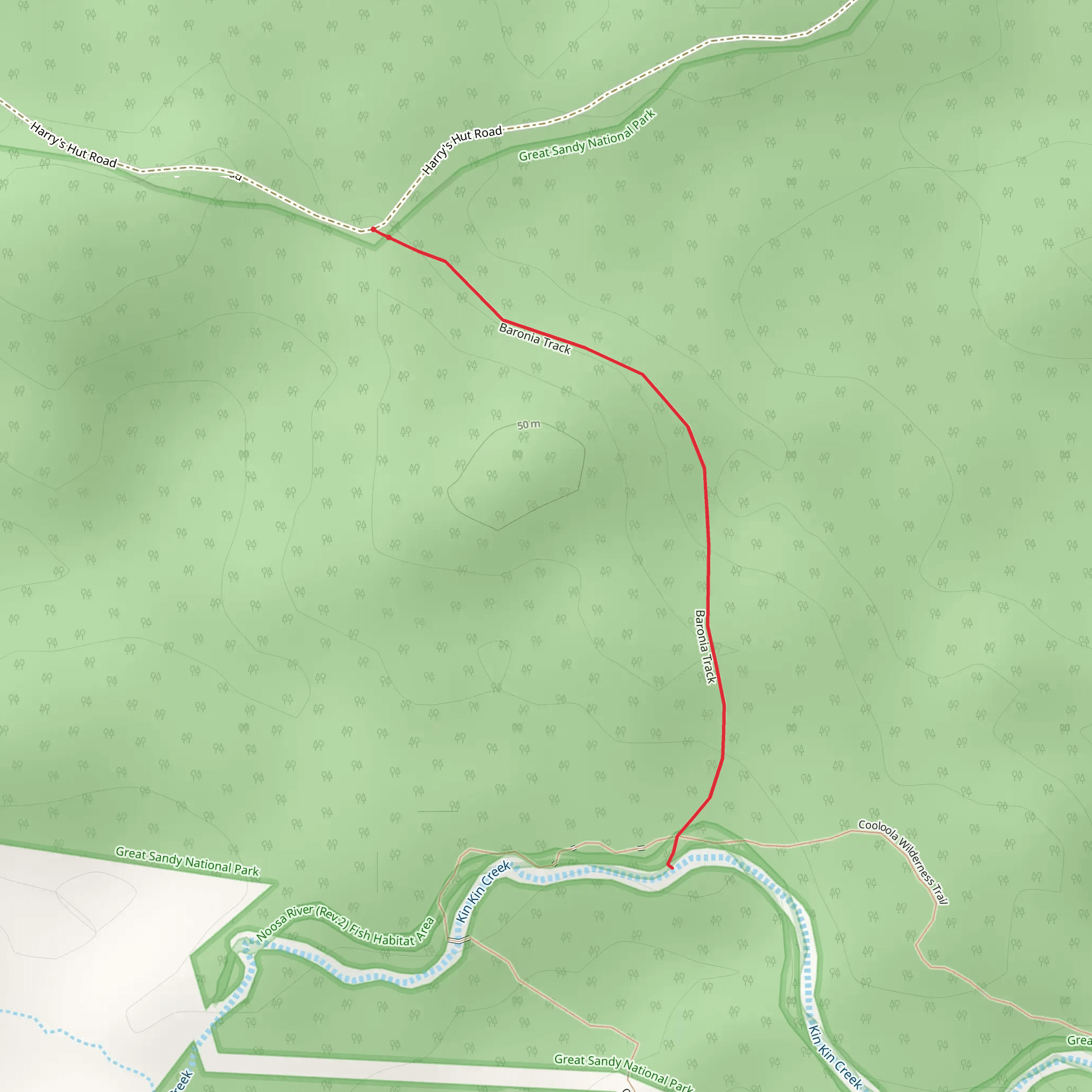 Boronia Trail mobile static map