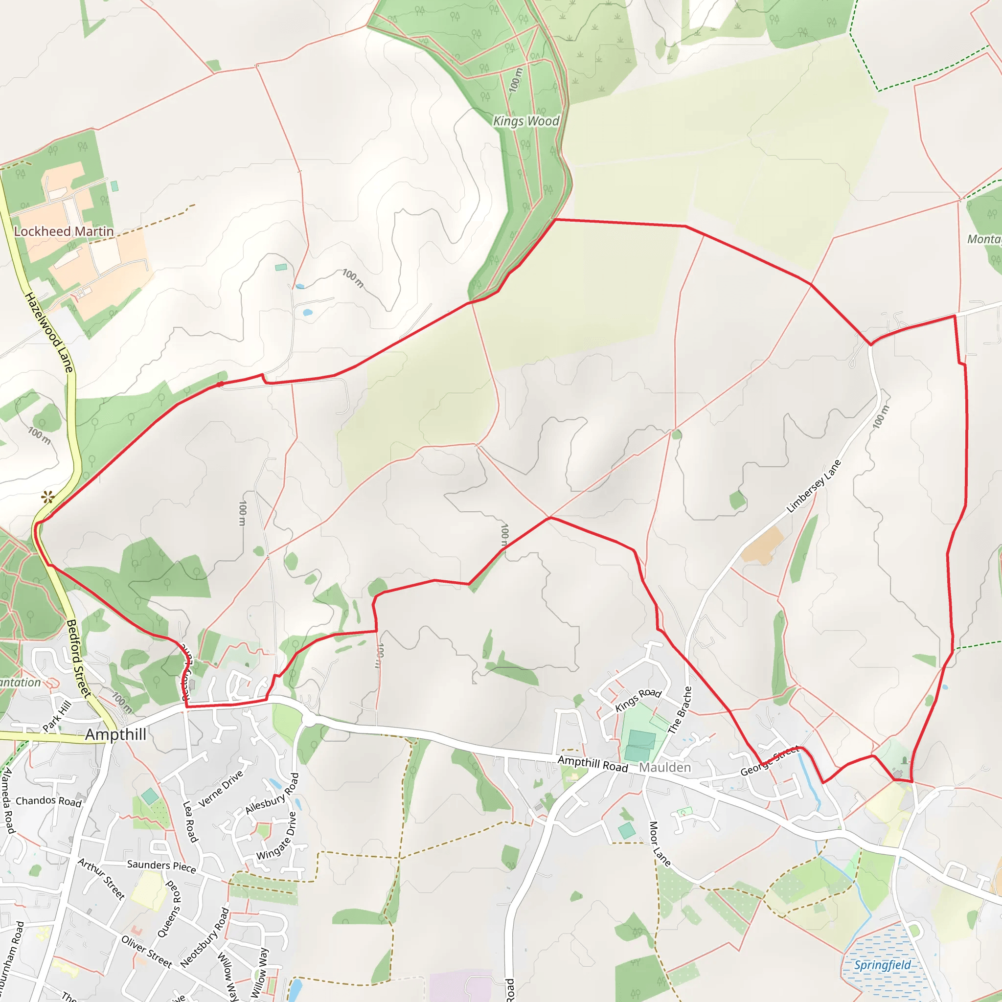 G R Walk and Church Hill mobile static map