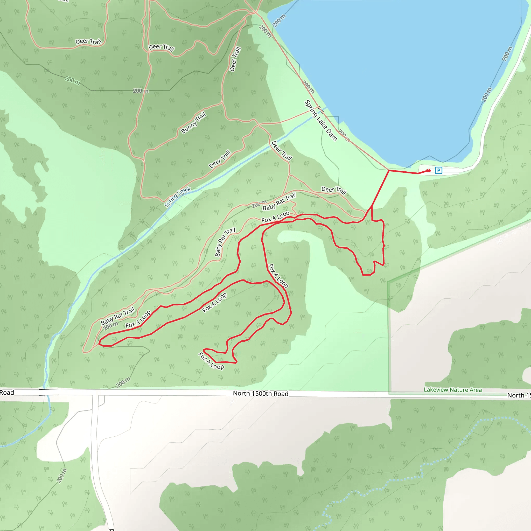 Fox A Loop mobile static map