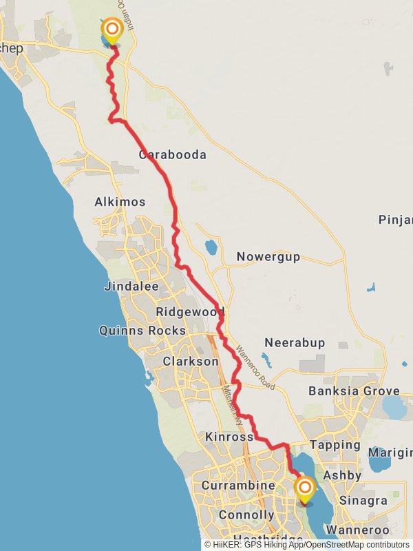 Map of Yaberoo Budjara Heritage - Ht1pv131gsgskhd3wcnjs54i6n8m