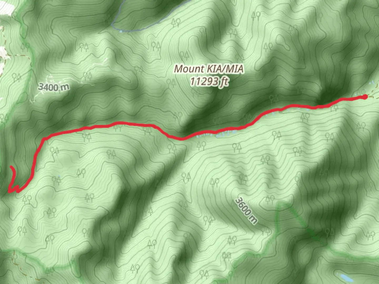 An image depicting the trail Silver Creek and its surrounding area.