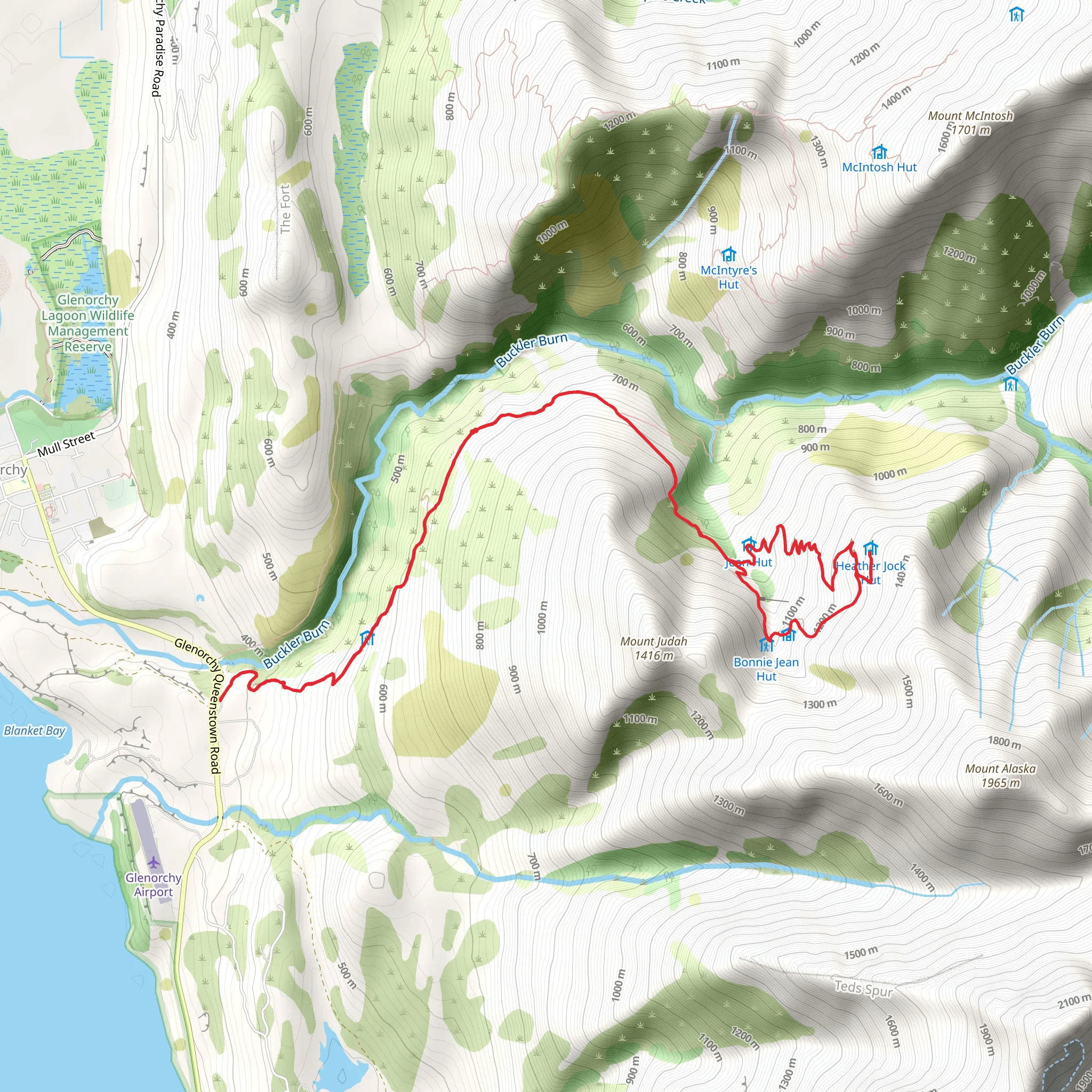 Mt Judah - Heather Jock Track mobile static map