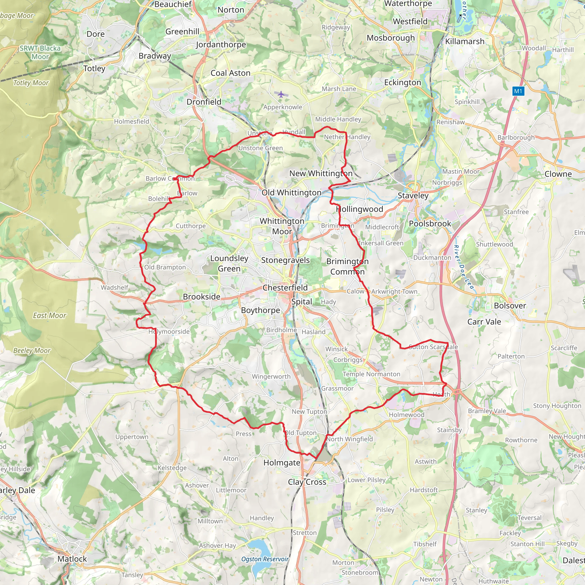 Chesterfield Round Walk mobile static map