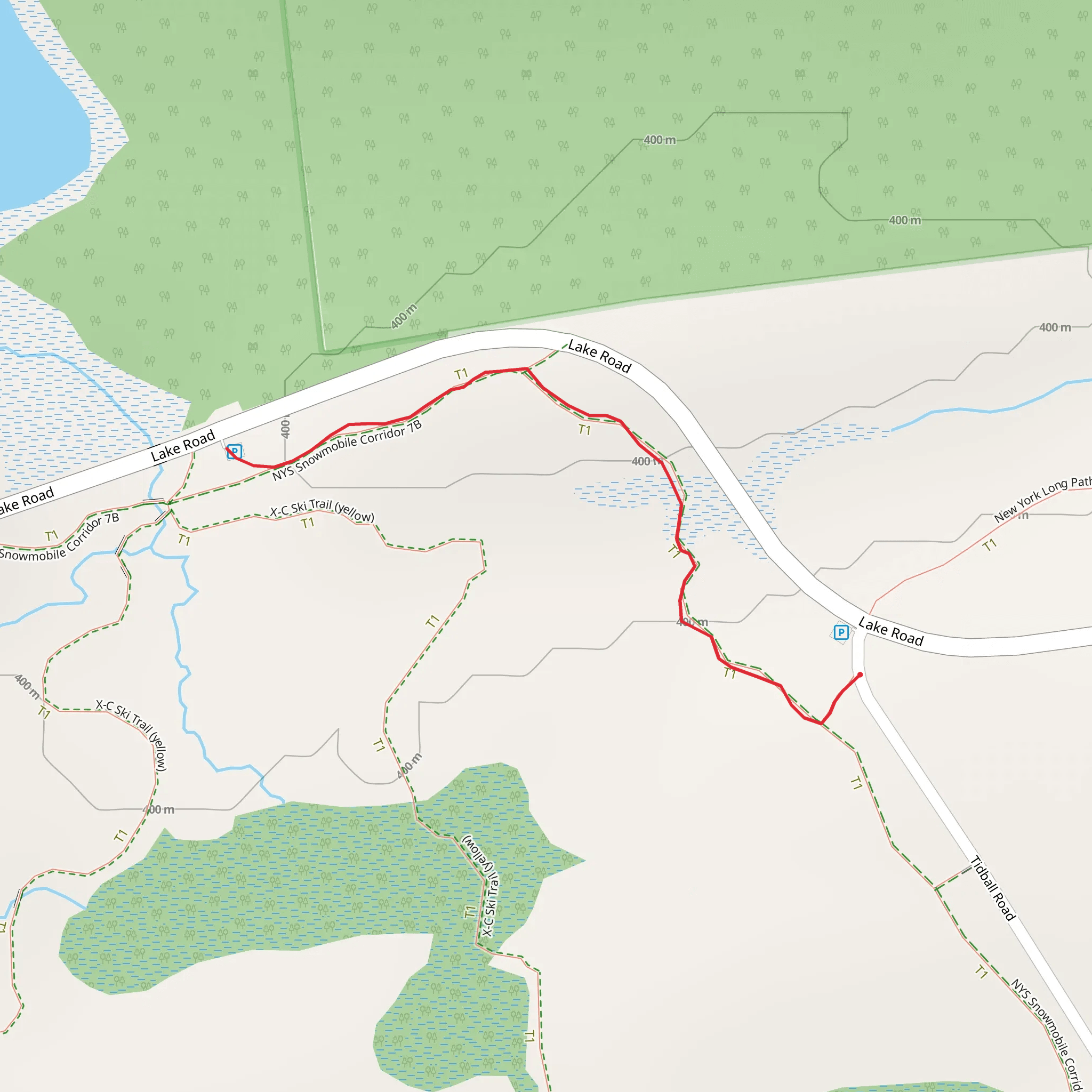 Tidball Road Walk mobile static map