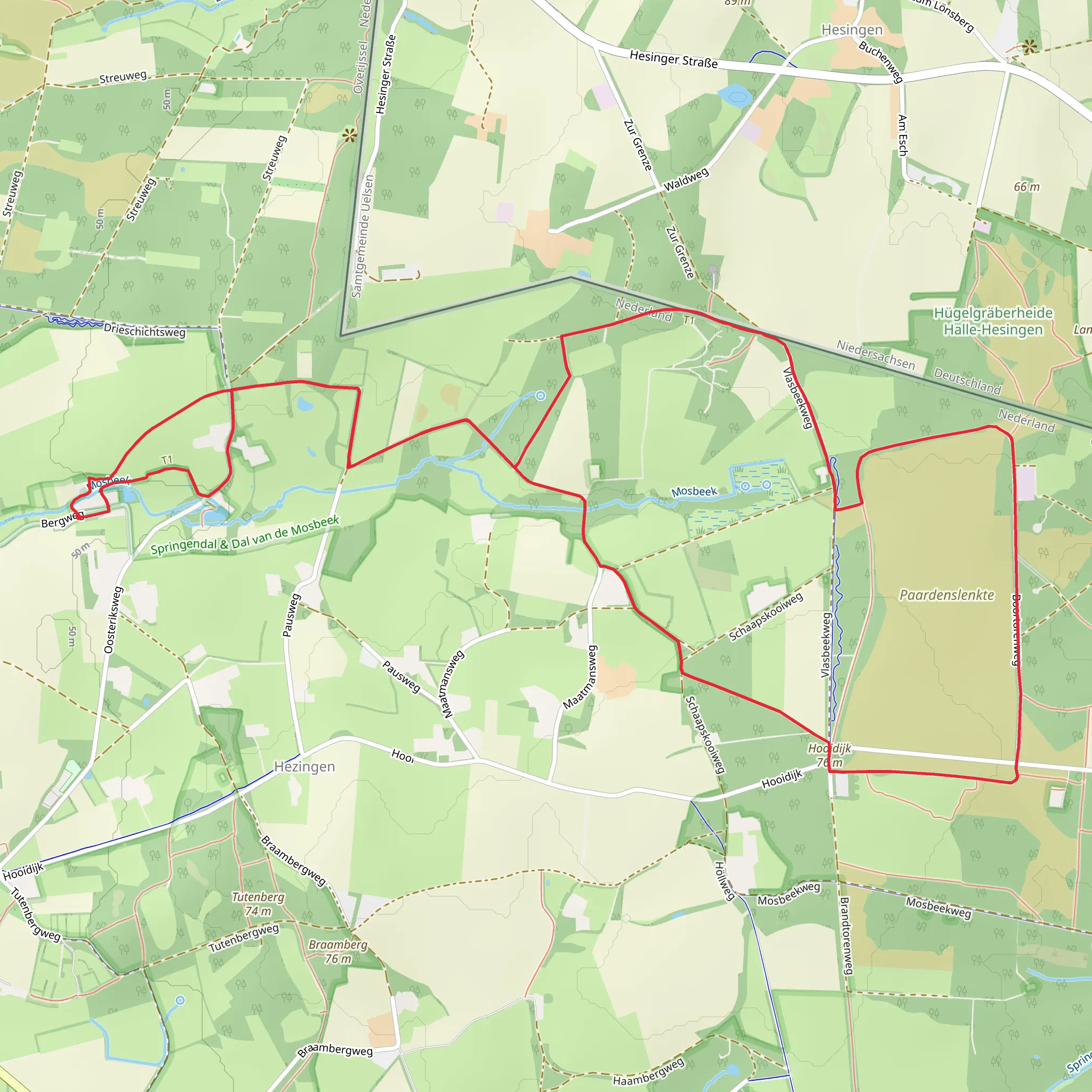 Gaswinning Paarden Slenkte and Bezoekerscentrum Loop mobile static map