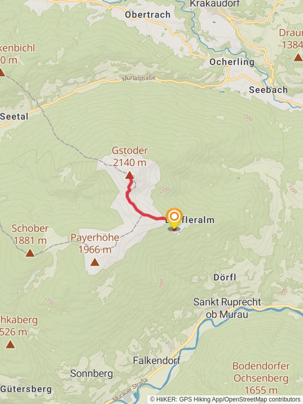Gstoder Peak mobile static map
