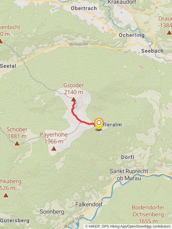 Gstoder Peak mobile static map