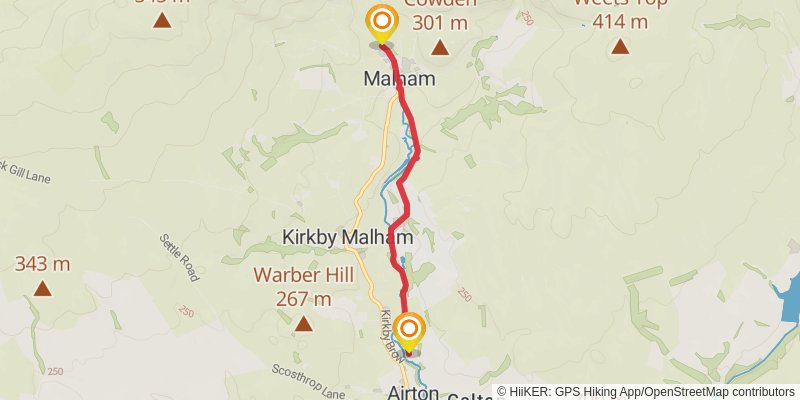 Wild Yorkshire Way stage 10 Map