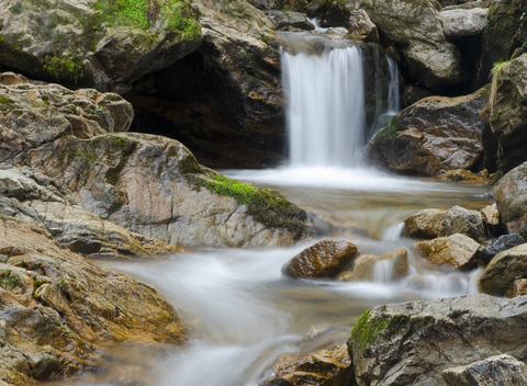 An image depicting the trail Aitzondo Waterfall SL GI 1006 and its surrounding area.
