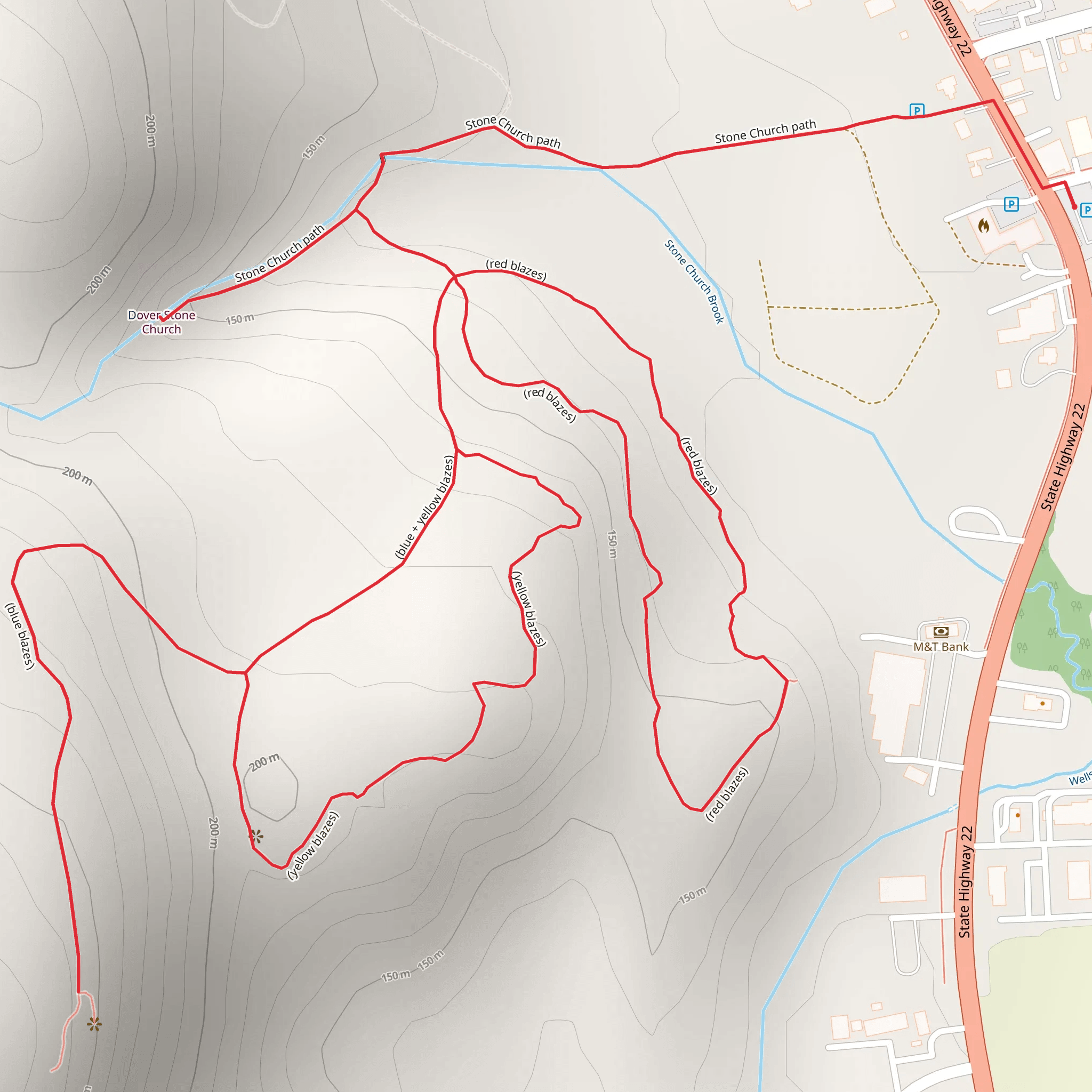 Dover Stone Church Loop mobile static map
