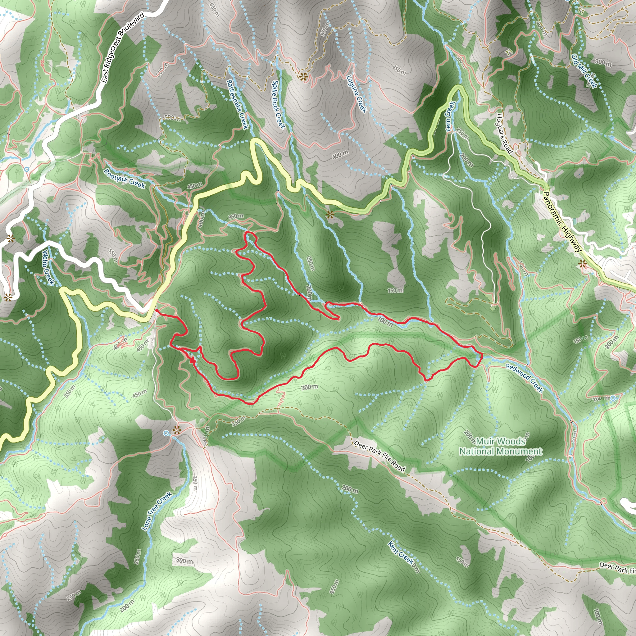 Stapleveldt, Ben Johnson and Bootjack Loop Trail mobile static map