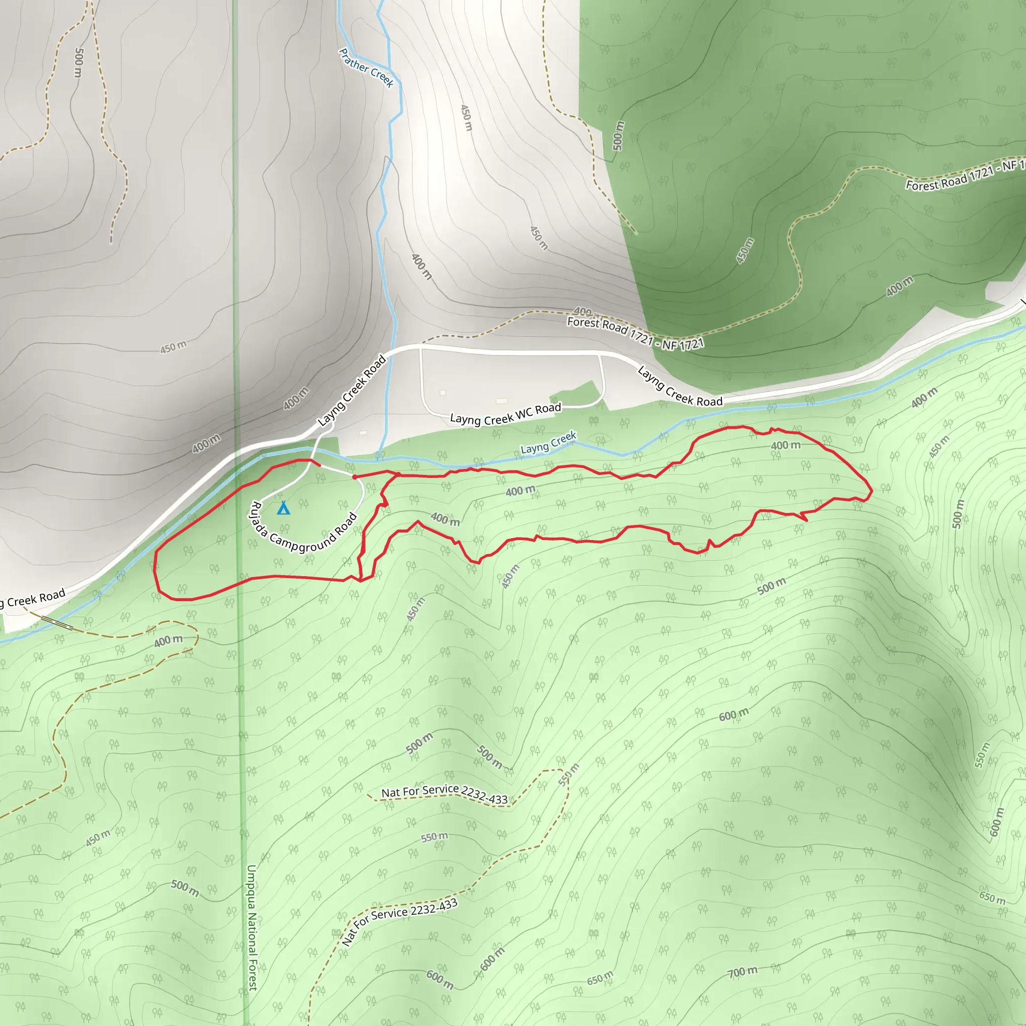 Swordfern Trail mobile static map