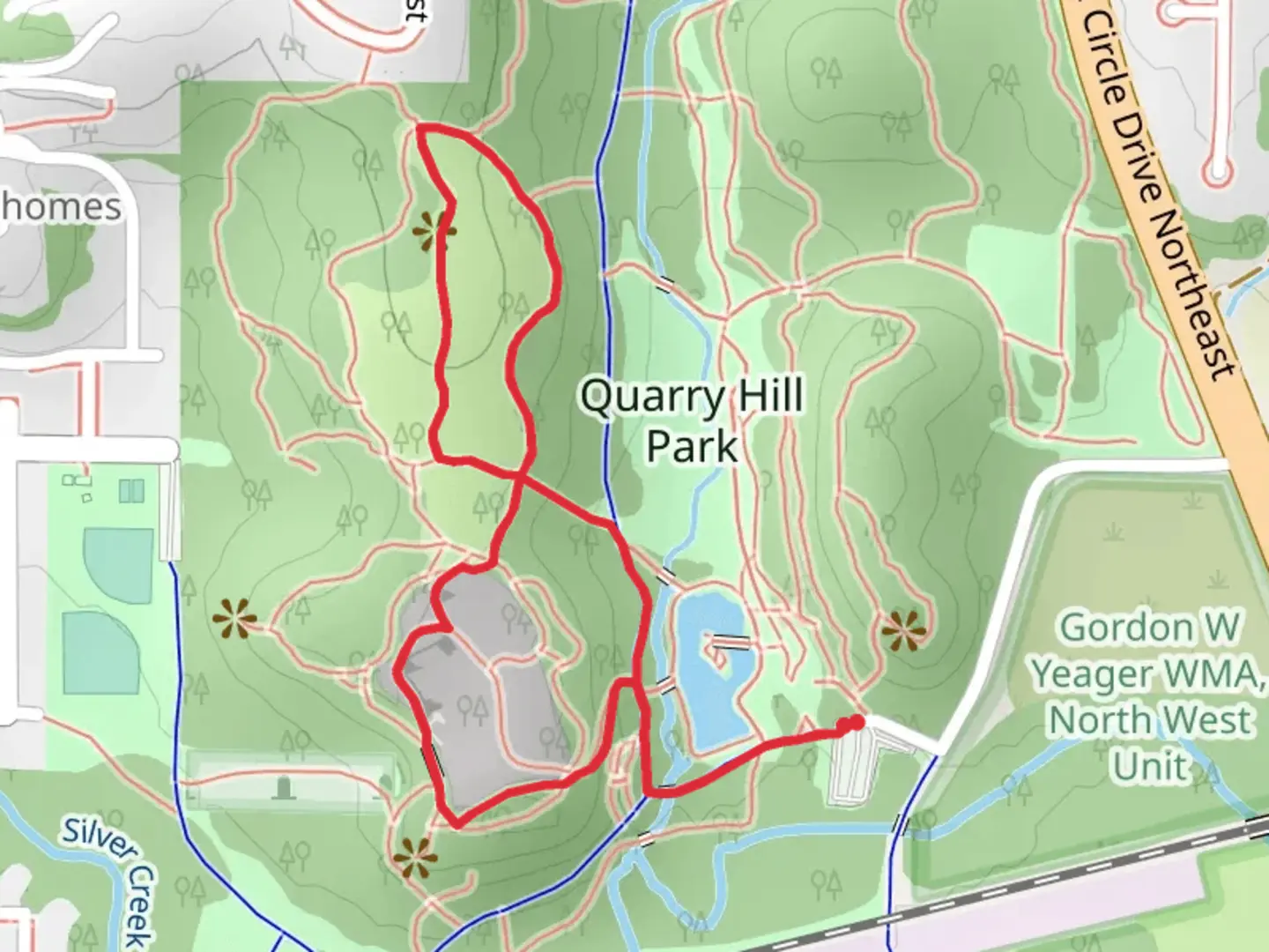 An image depicting the trail Savanna Trail Loop and its surrounding area.