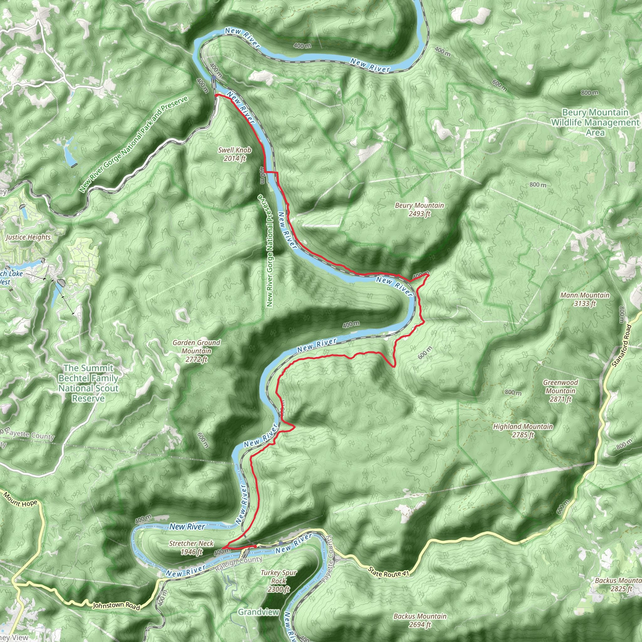 McKendree Road to Thurmond mobile static map