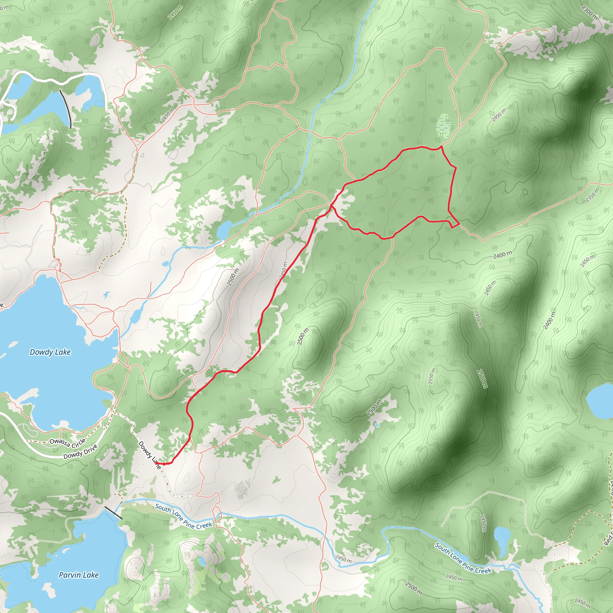 Frog Pond East Loop Trail mobile static map