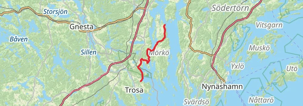 Sörmlandsleden Trail stage 29 Map