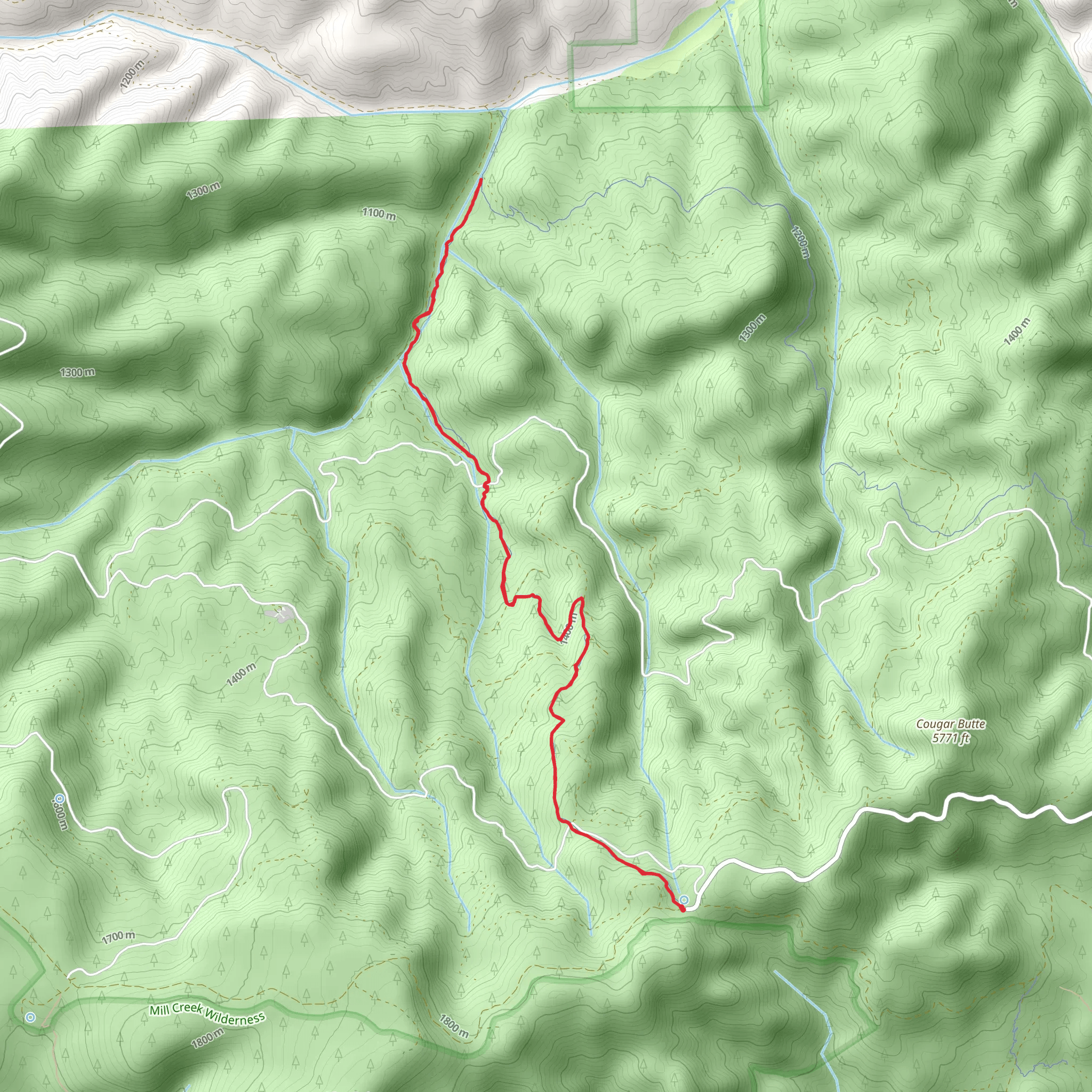 Scotty Creek Trail mobile static map