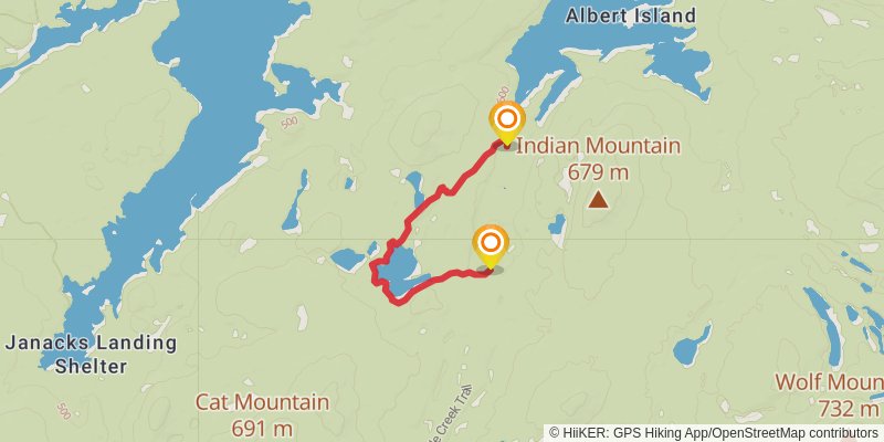 Cranberry Lake 50 alt 2 Map