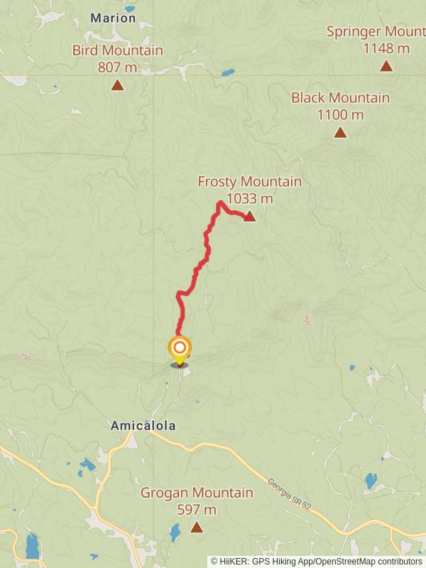 Frosty and Amicalola Mountain