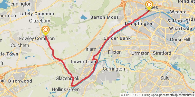 The Salford Trail stage 4 Map