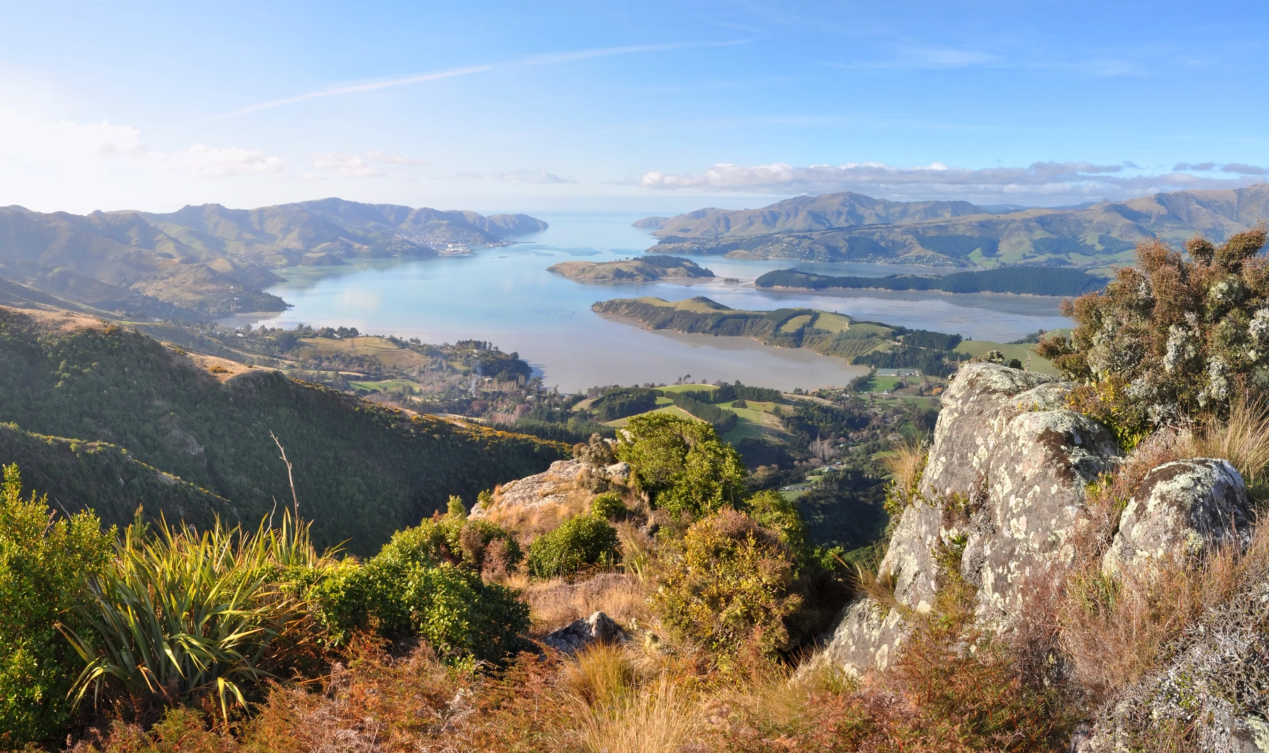 An image depicting the trail Ōtamahua - Quail Island Loop Track and its surrounding area.