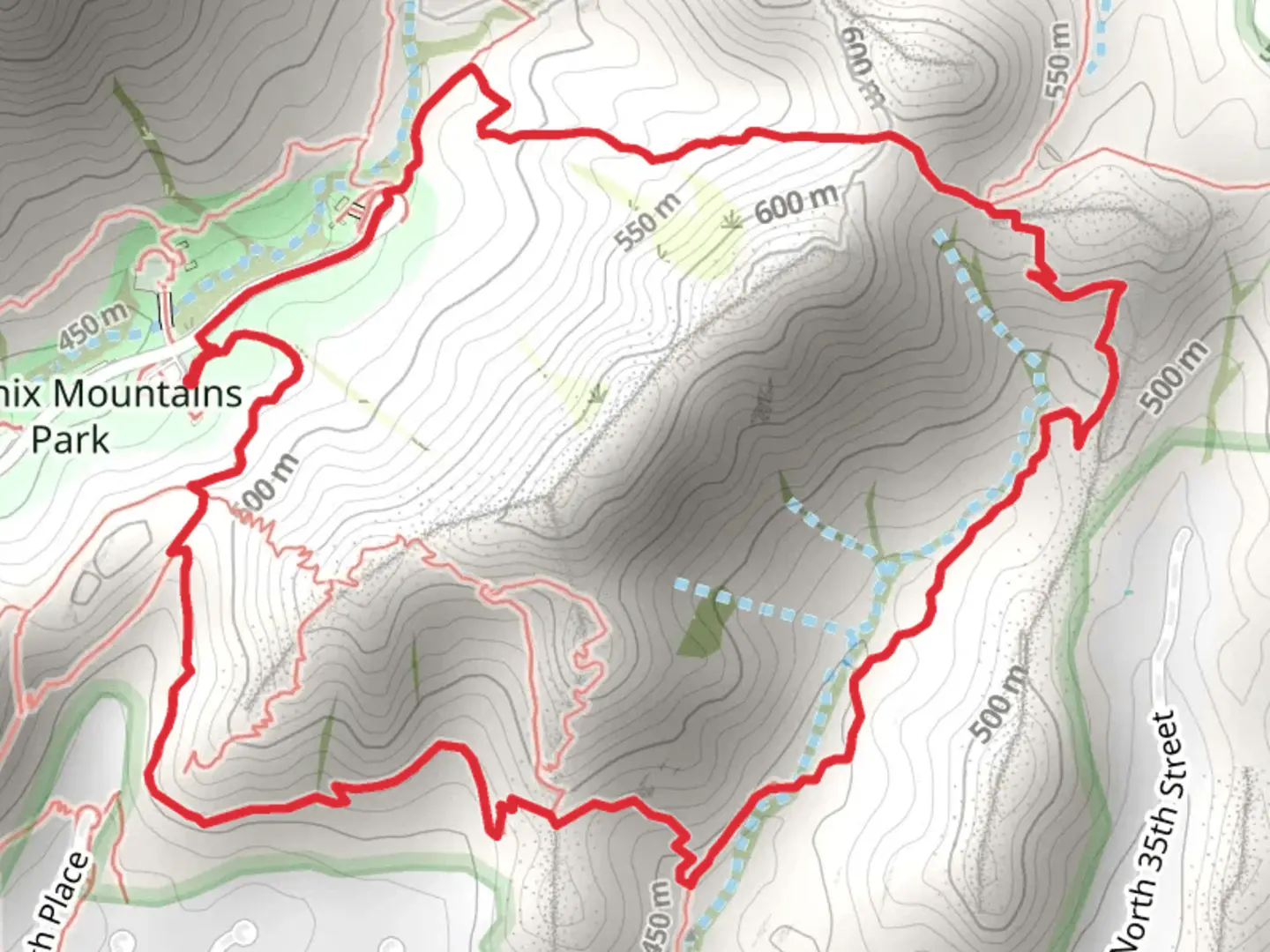 An image depicting the trail Trail 200, Quartz Ridge and Nature Loop Trail and its surrounding area.