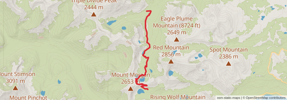 American Perimeter Trail - Rocky Mountains Primary stage 145 Map