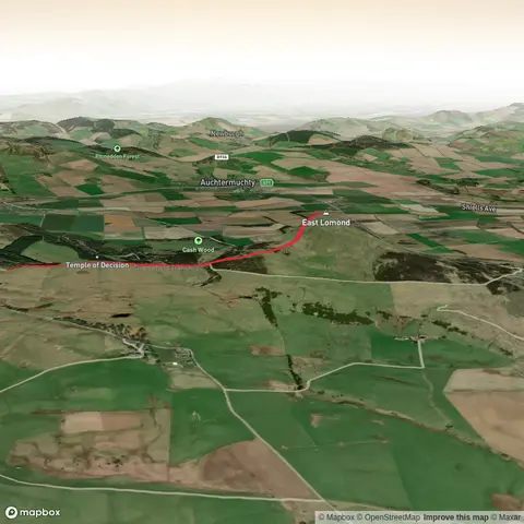 Falkland Hill from Village Car Park