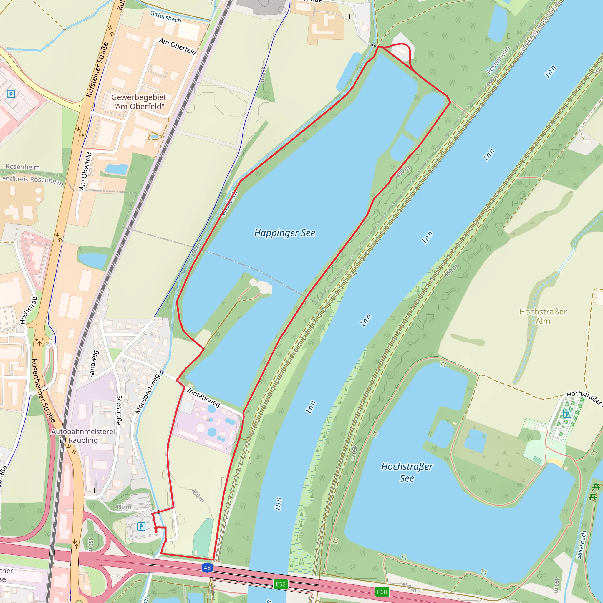 Happinger See Loop mobile static map