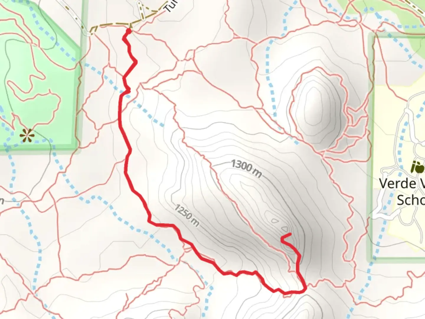 An image depicting the trail Turkey Creek Road South Hill and its surrounding area.