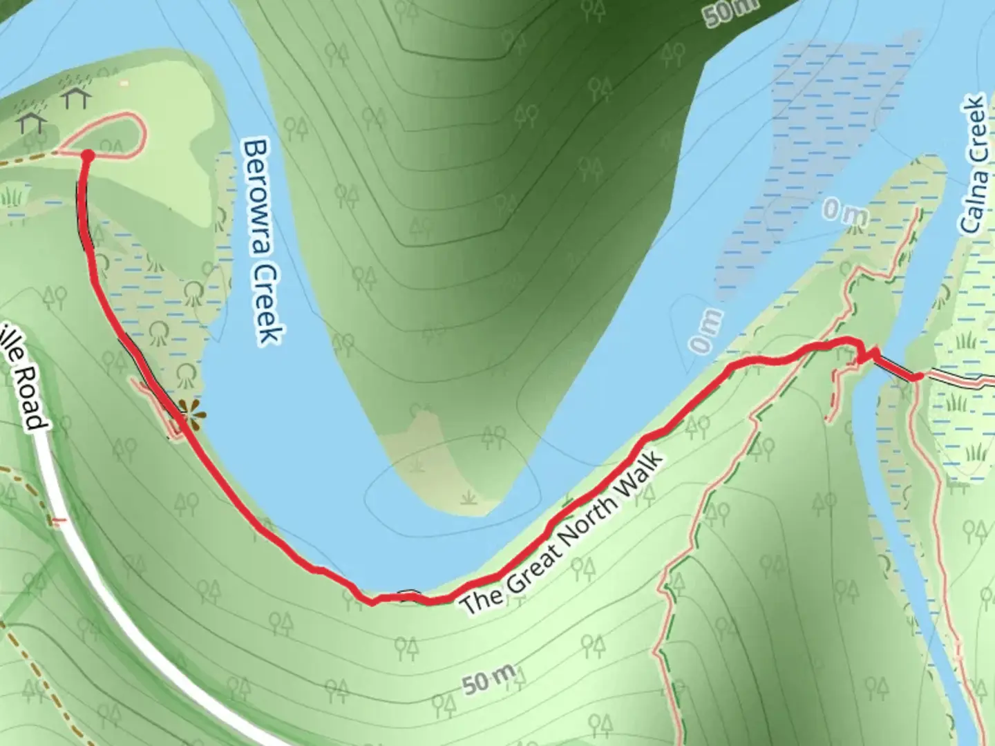 An image depicting the trail Place of Winds Interpretive Trail and its surrounding area.