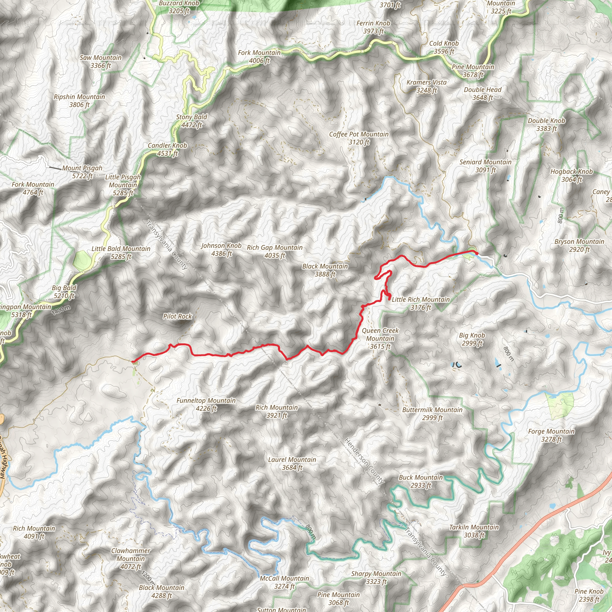 Yellow Gap Road mobile static map