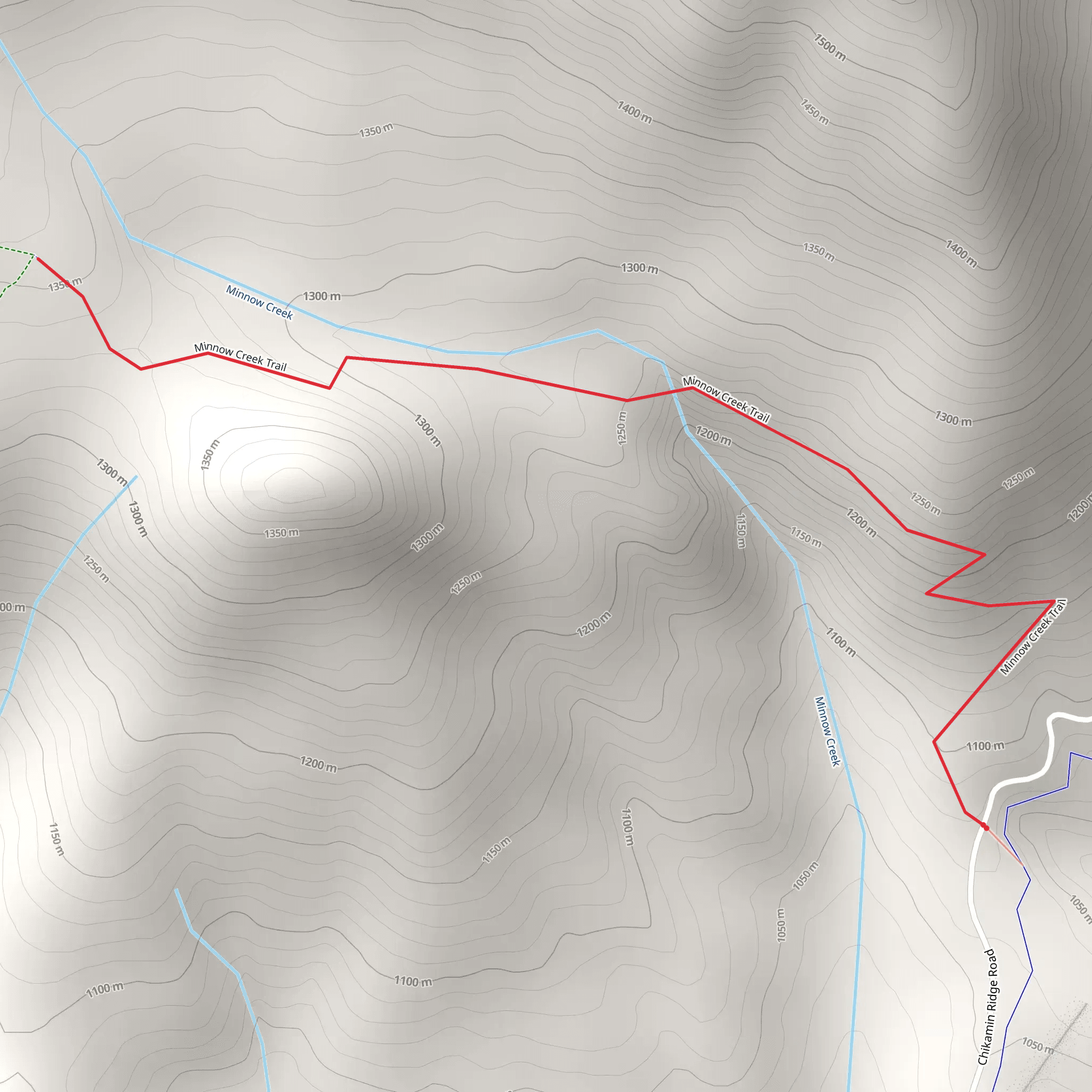 Minnow Creek Trail mobile static map
