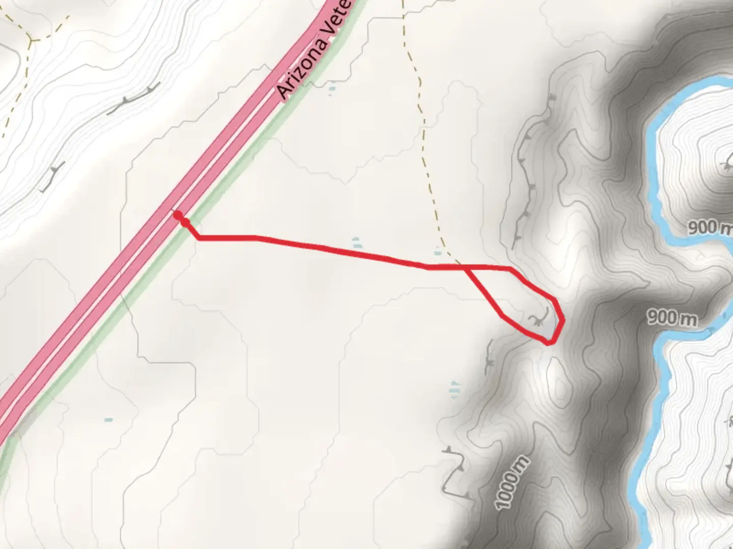 An image depicting the trail Richinbar Mine and its surrounding area.