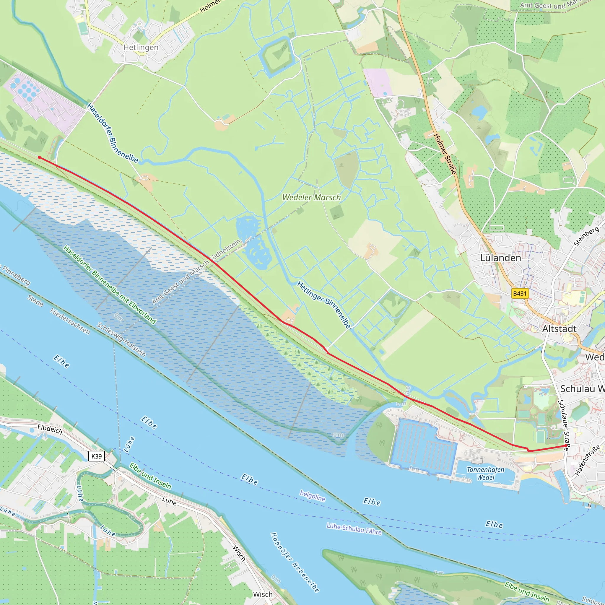 Planerenlehrpfad Wedel mobile static map