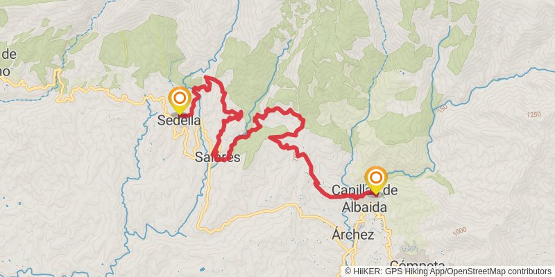 Gran Senda De Malaga stage 8 Map