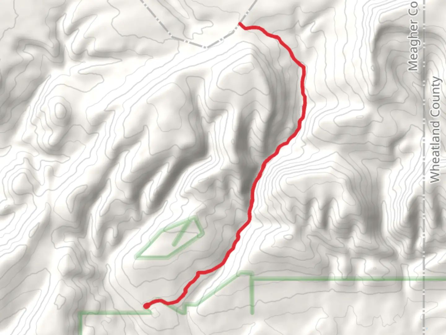 An image depicting the trail Daisy Canyon Trail and its surrounding area.