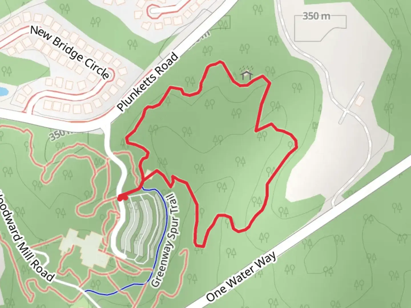 An image depicting the trail Stream Ecology Loop Trail and its surrounding area.