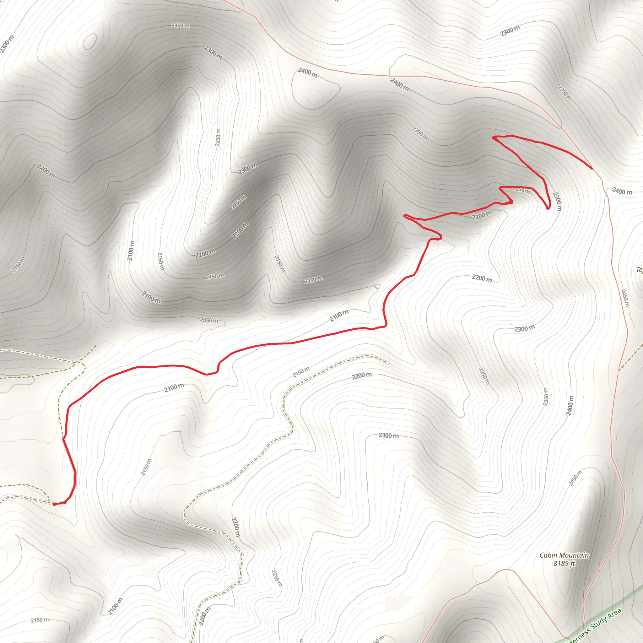 Jefferson Creek Trail mobile static map