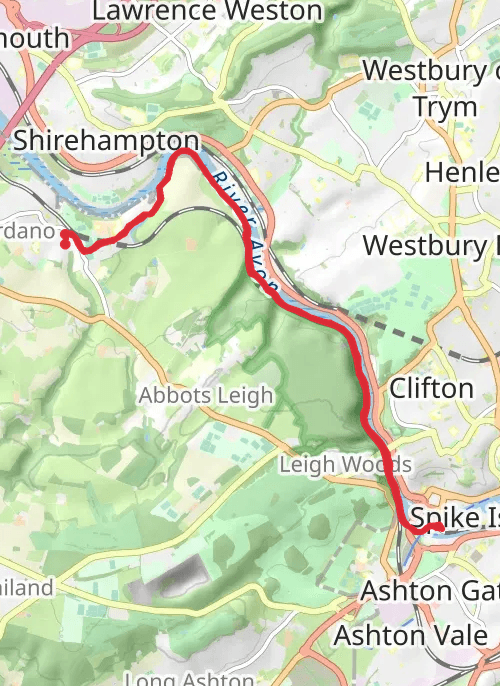 North Somerset Running mobile static map